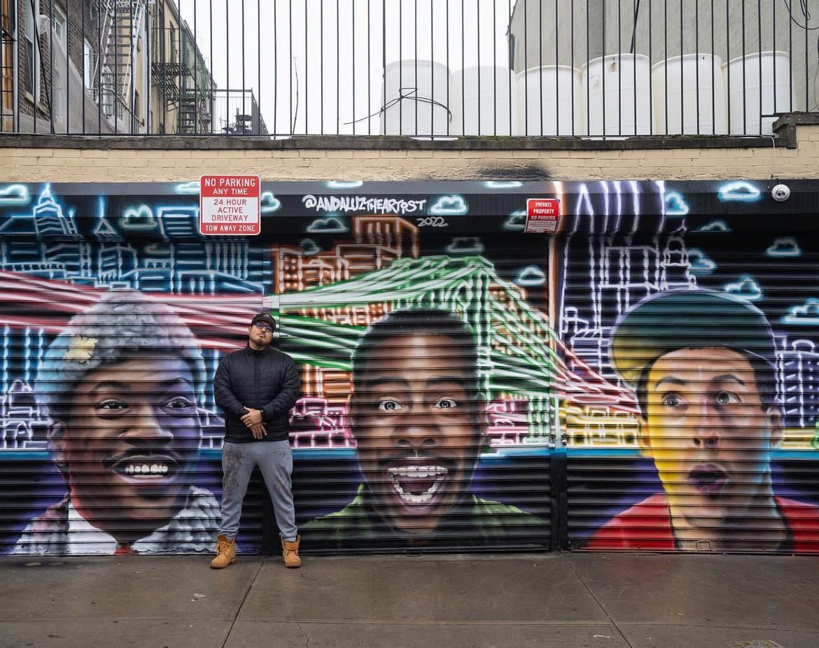 Well-Known New York Street Artist Paints Mural of Hip-Hop Artist J ...