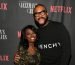 Angie Stone and Tyler Perry on the red carpet for the special screening of A JAZZMAN'S BLUES in Atlanta, Georgia; Photo Credit: Paras Griffin/Getty Images